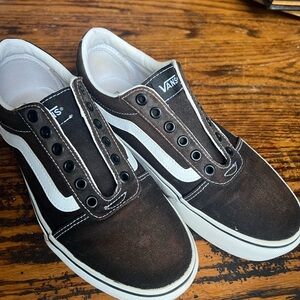 Vans Women’s Black and White Platforms